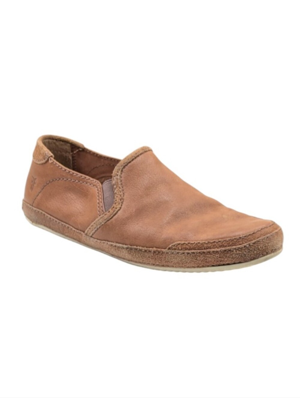 Frye Dean Artisan Leather Flats Tan Distressed Loafers Women’s 8.5 S4128 - Picture 4 of 12